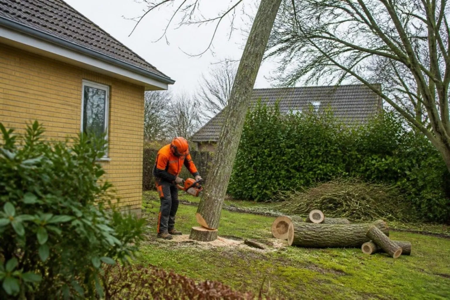Træfældning, K&D Udendørsservice ApS, billede 1
